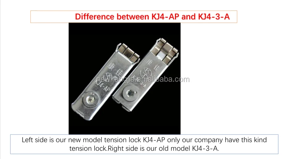 Kj brand National patent three cards Tension lock KJ4-AP with 3 years warranty