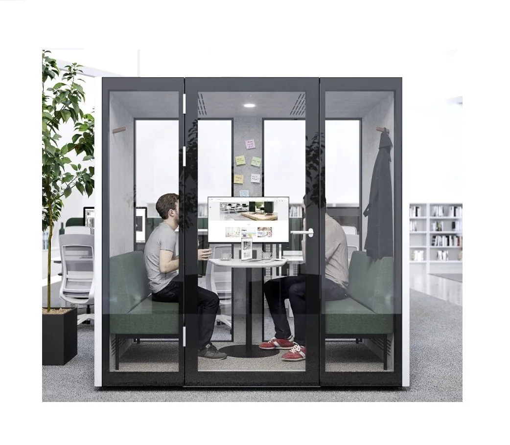 halumm hicube  Demoutable Acoustic Telephone booth Pivacy Booth for Public Area