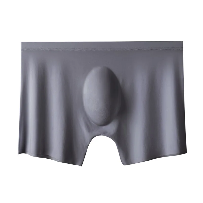 Ultra Thin Breathable Ice Silk Sexy Men Underwear Boxer Briefs Plus Size Nylon Cotton Transparent Boxer Briefs