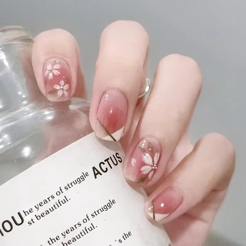 QM Wholesale Acrylic Press on Nails False Nail Designer Press on Artificial Nails