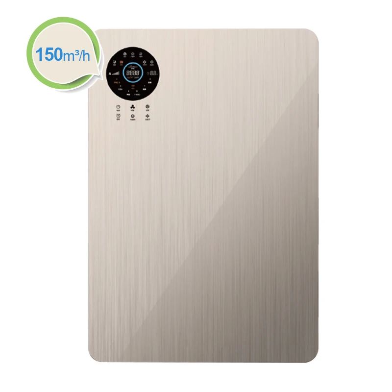 Energy Saving Low Noise Ductless Home Micro Positive Ventilation System with H13 Filters