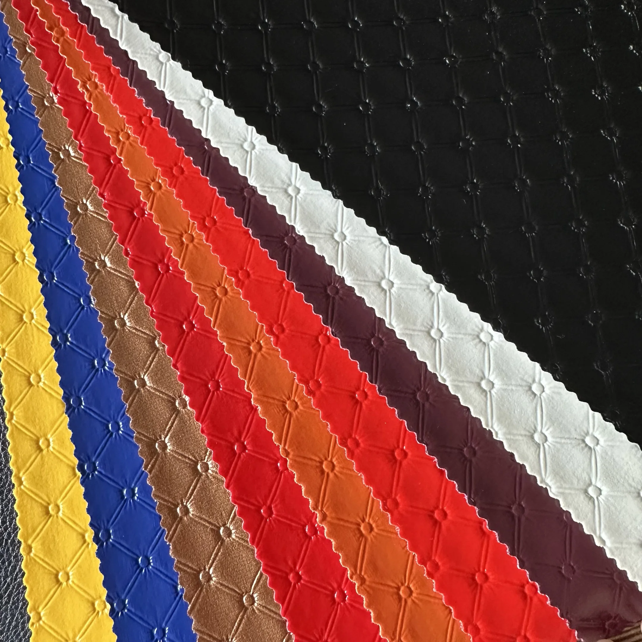 Recycle faux leather wholesale glitter decorative PVC synthetic leather products artificial leather fabric for upholstery