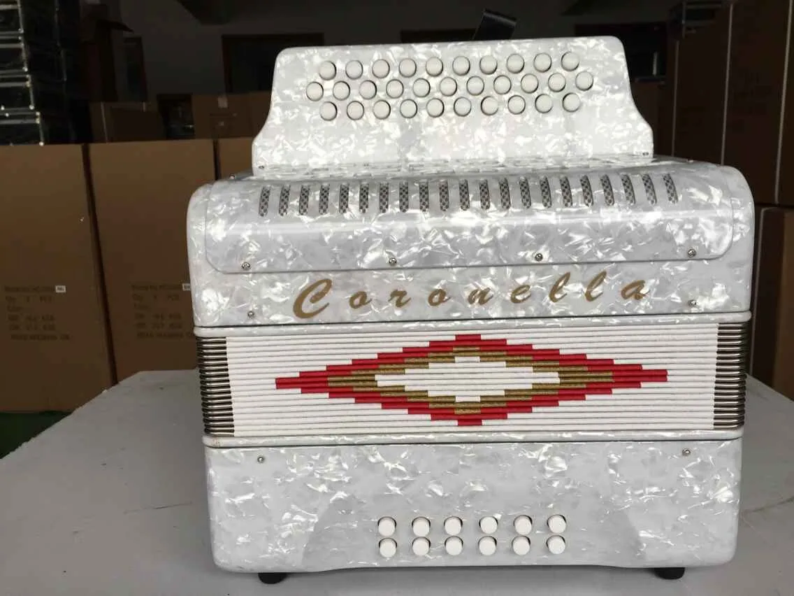 Hot SaleThree Colors 31Button 12 Bass Button Accordion With Case