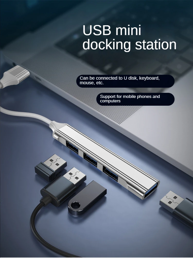 Manufacturer custom logo type c usb 4 port hub extension docking station usb-hubs for tablet and computer laptop Adapter