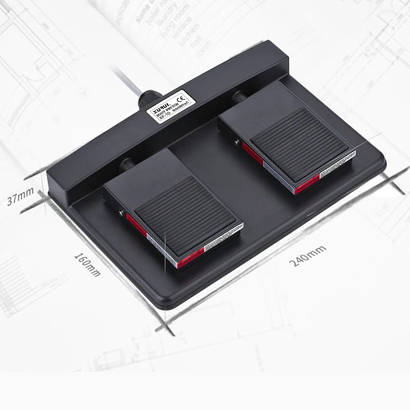 customized double pedal foot switch for equipment