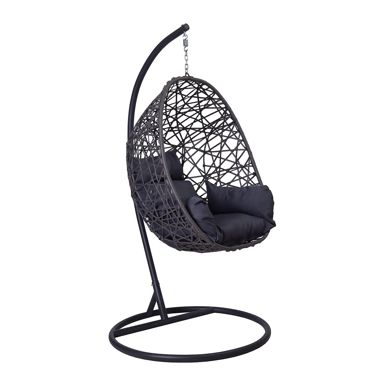 Wholesale Fashion Design Outdoor Garden Patio Rattan Folding Balcony Foldable Terrace Hanging Swing Egg Pod Chair For Bedroom