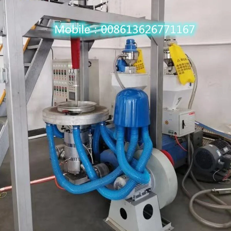 ABA 3-layer Blown Film Extrusion Line Three Layer Co-extrusion Film Blowing Extruder Machine