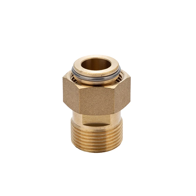 Direct Head Male/Female Hexagonal Brass Faucet Connector Plumbing Pipe Joint Connector Fittings