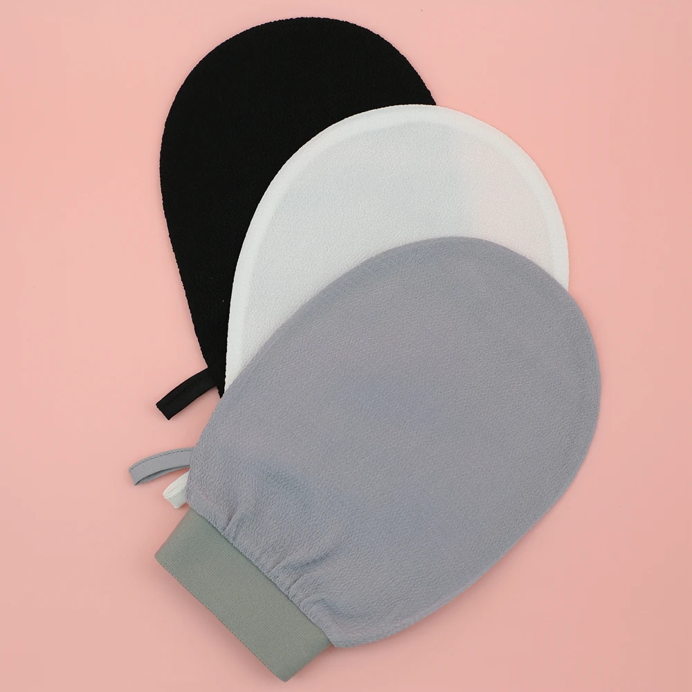 150D Single Polyester Viscose Exfoliating Hammam Clean Body Skin Glove Morocco Bath Mitt Fabric