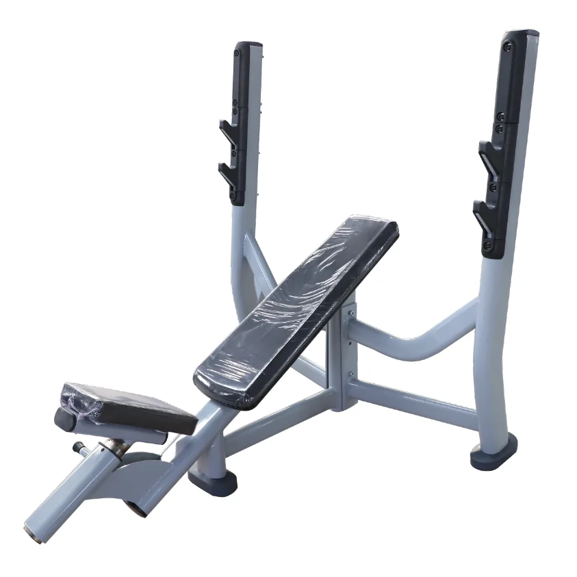 Gym Bench Press Set with Squat Rack Leg Exercises Preacher Curl Rack  Flat Bench Weight Lifting Bench