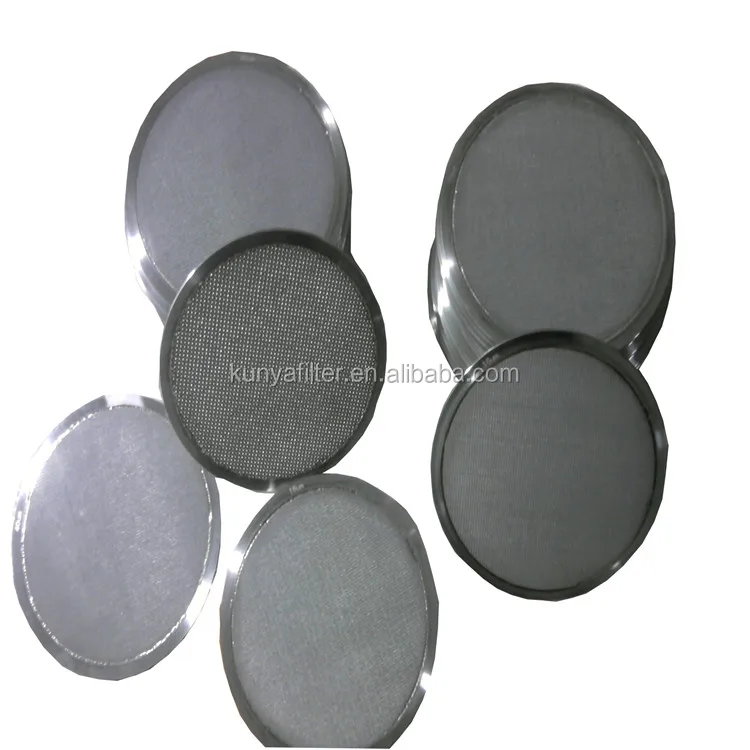 Stainless Steel 304SS 316SS 316l 100mesh Sintered Filter Disc with O-Ring hollow