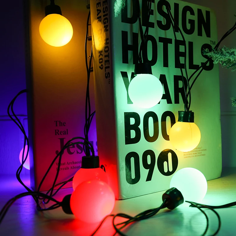 LED 5cm ball light string star lights fairy Christmas room wedding holiday decorations light