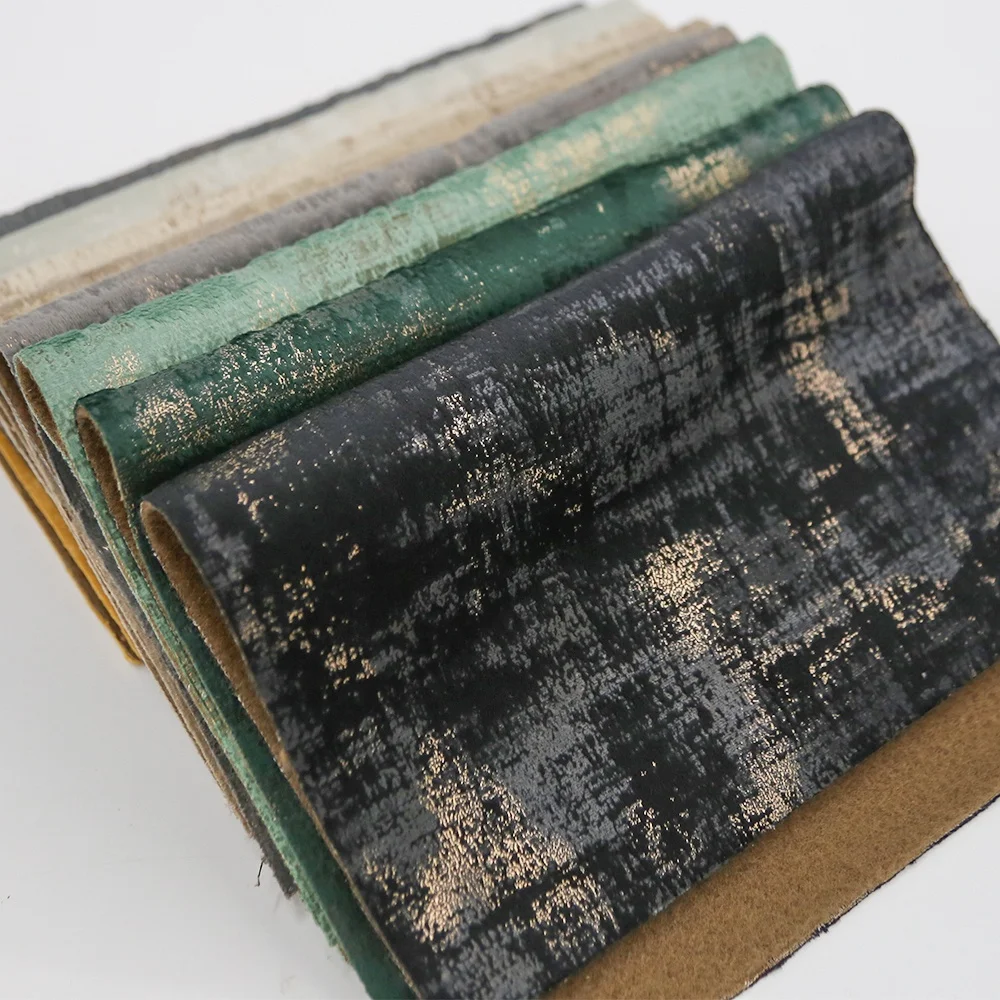 Sofa Fabric Glue Embossed Bonded Curly Grain PU Artificial Leather for Furniture