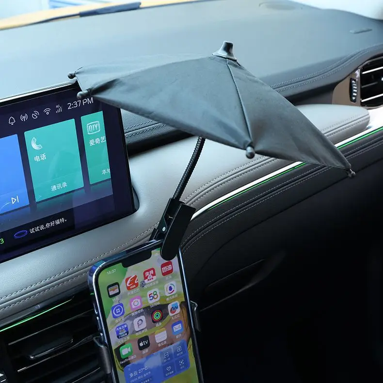 Bike Umbrella Camping Trips 1pc Electric Motorcycle Phone Bracket Umbrella Car