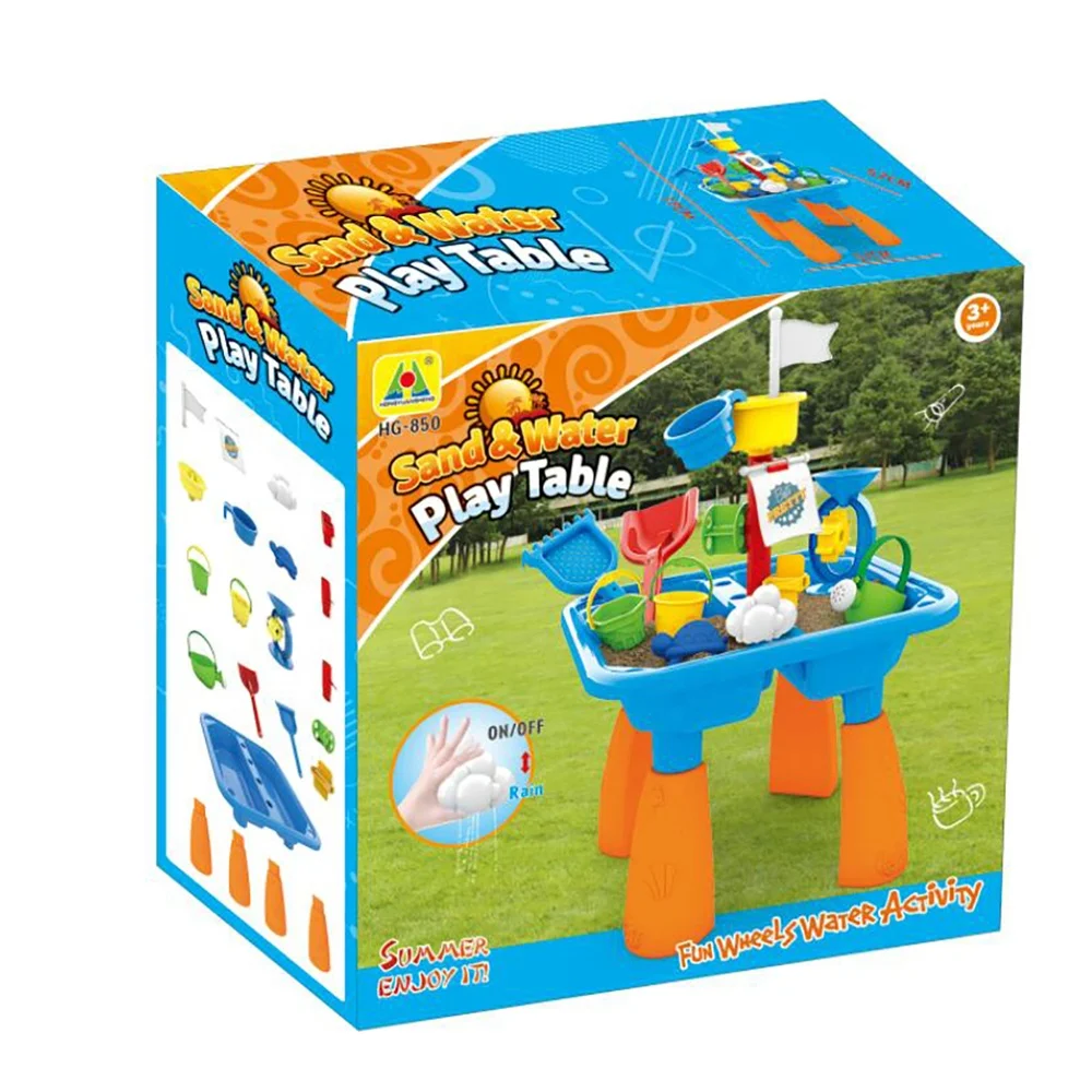 
Toys Summer Water and Beach Table Set Sand Beach Table Toy 2020 DIY Plastic for Children Funny Toy Funny Easy 57*48.5*98 Cm EN71 