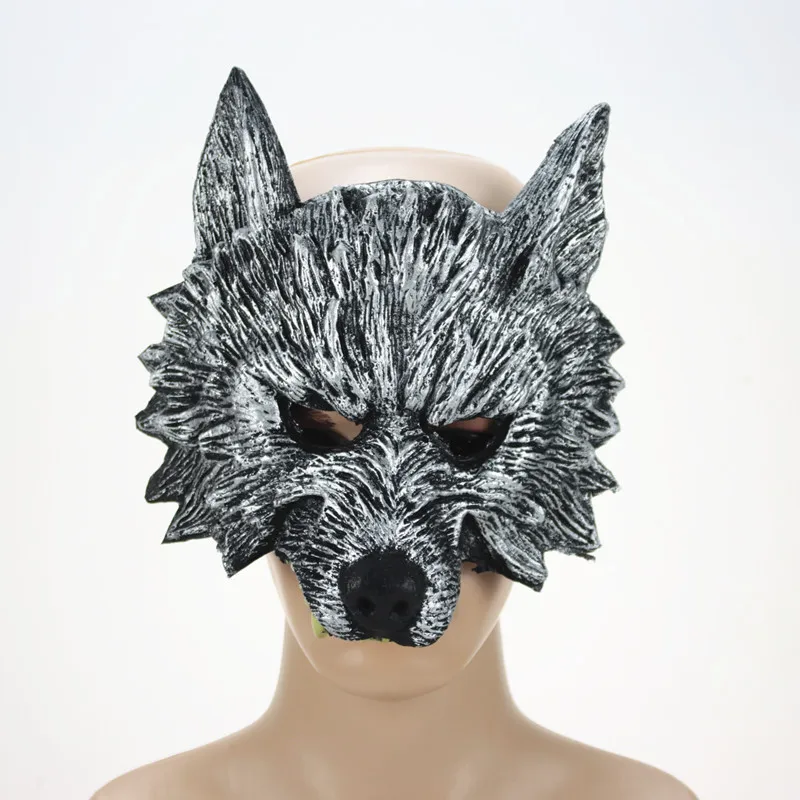 Factory Custom high quality Wolf head animal mask costume cosplay animal head mask