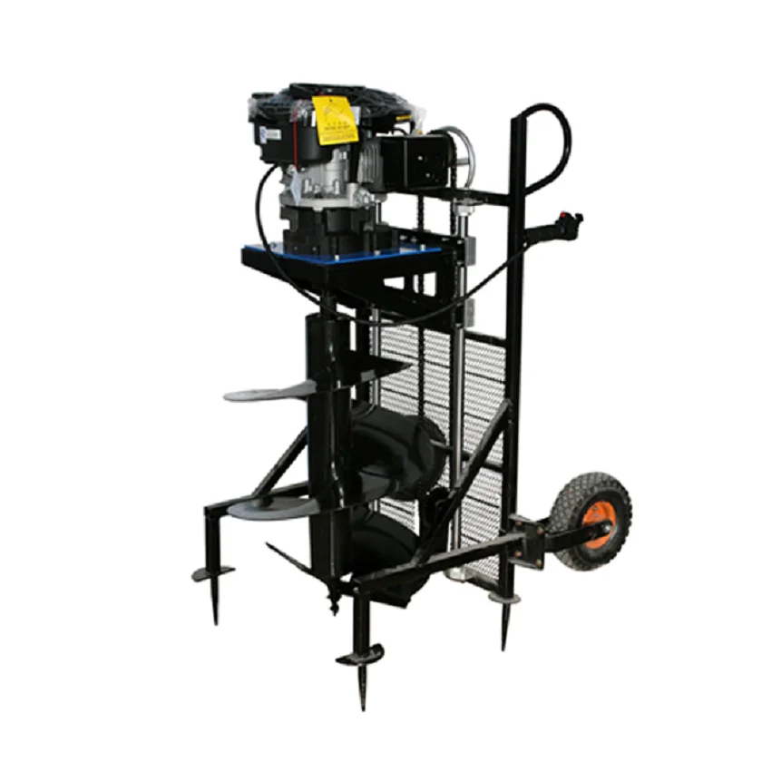 High-power hand-push type earth auger Ground Hole Digging Machine earth auger 4 stroke