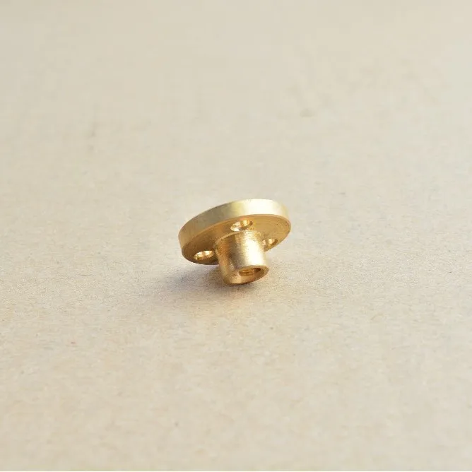 T5 1mm Pitch Copper Screw Nut Brass Nut For Stepper Motor 5mm Thread Lead Screw CNC Parts