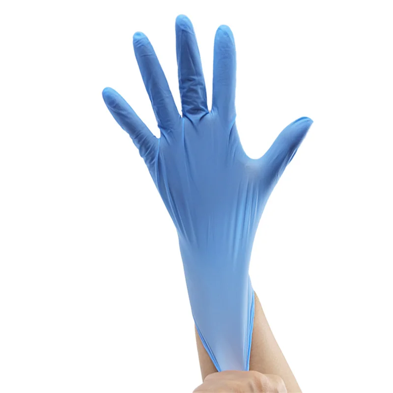 House hood nitrile Gloves powder free gloves latex free industrial OEM restaurant water proof disposable gloves