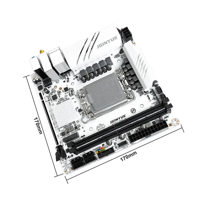 JGINYUE B760i материнская плата LGA 1700 mini itx B760i-GAMING поддержка Intel Core 12-й 13-й процессор ЦП DDR4 3200 МГц ОЗУ