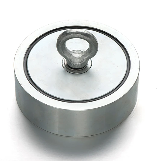 Neodymium Pot Magnet 120 mm NeFeB magnet cup 500lbs Powerful permanent super strong fish magnet 200kg with eyebolt