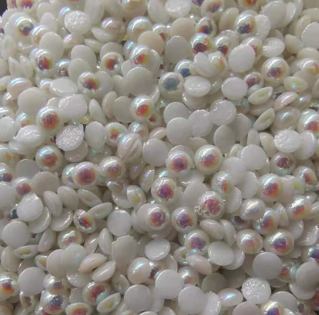 Wholesale flat Back glass ceramic  beads fitting