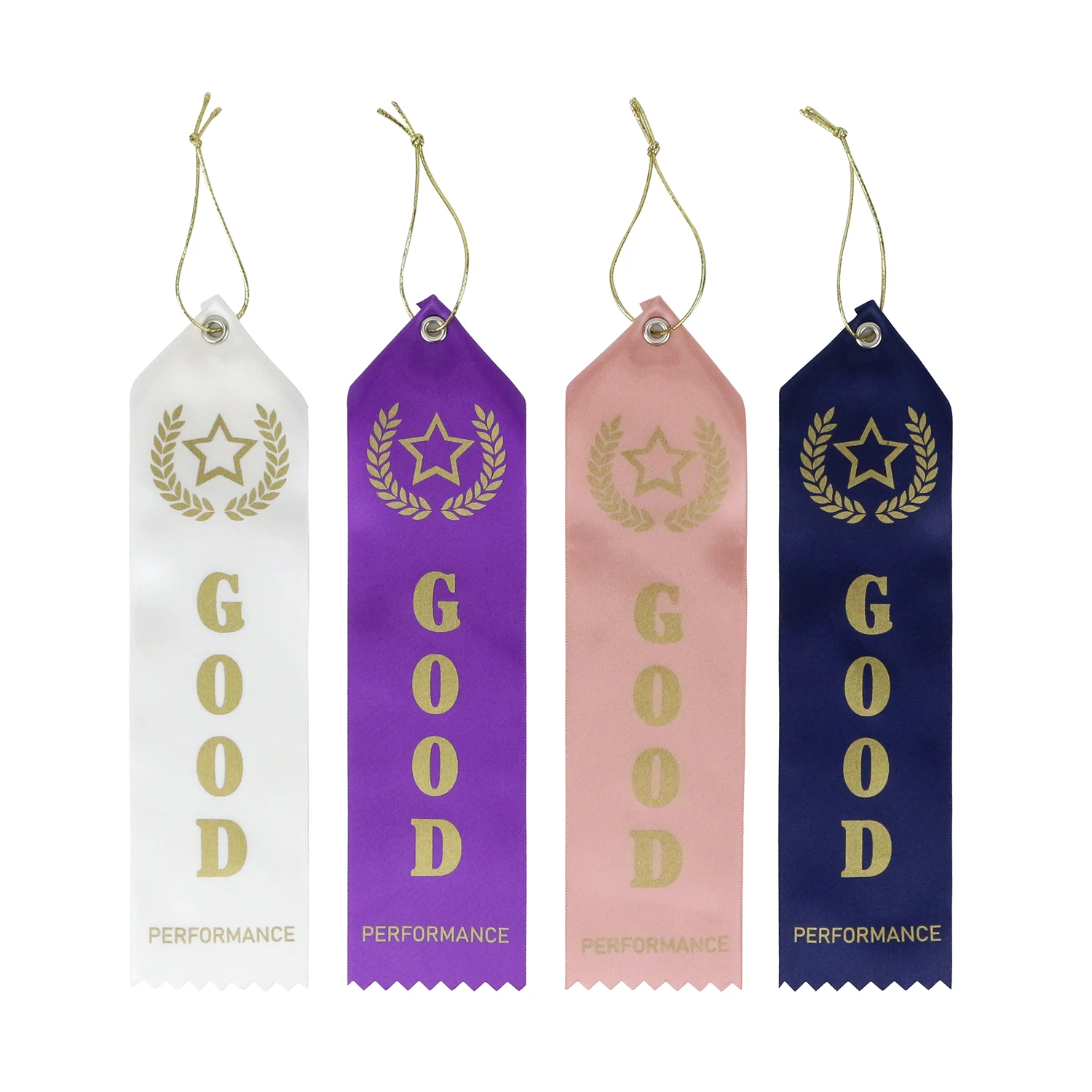 Huihuang Custom Design Printing Bulk Silk Satin Award Ribbons for Youth Sport Level Tag Competition Medal Strip Awards Ribbon