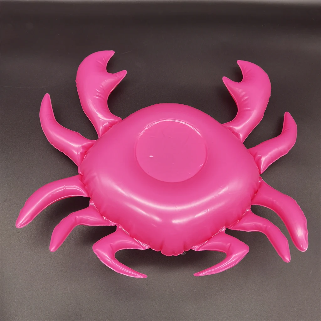 Wholesale new high quality hot cheap custom party crab PVC floating cup drink wine bottle holder inflatable swimming pool toys