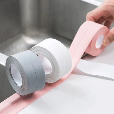 Self Adhesive Caulk Strip Sink Sticker Bath & Kitchen Waterproof Sealing Tape