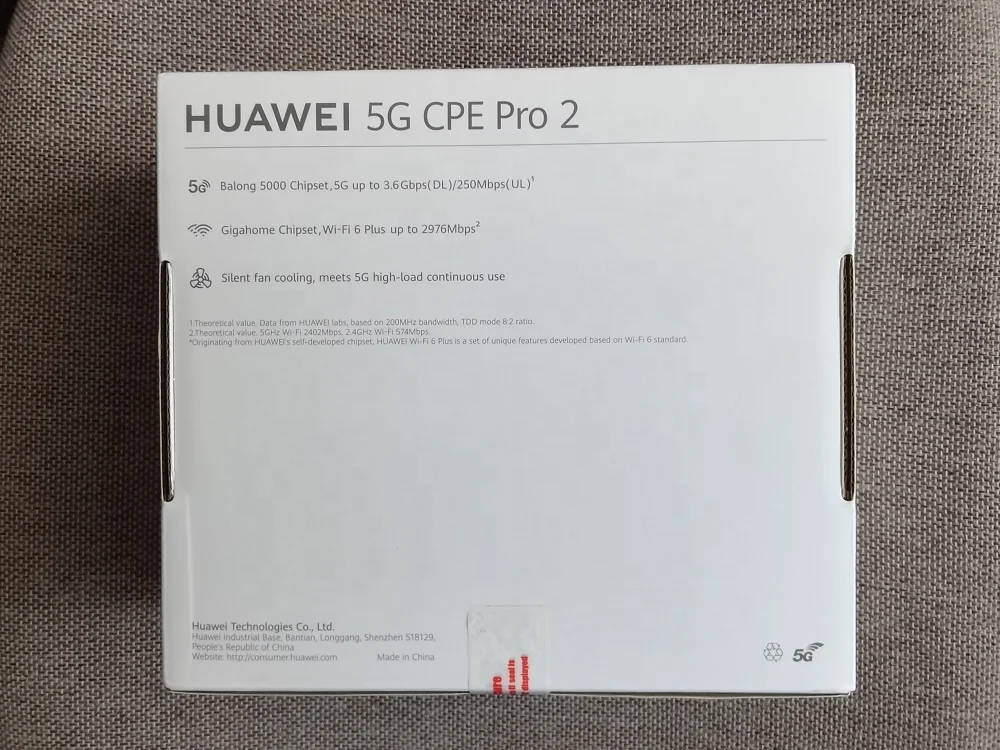 Original H122-373 unlocked 5G CPE Pro 2 Cat 19 H122 5G Wireless Router 4G wifi gateway