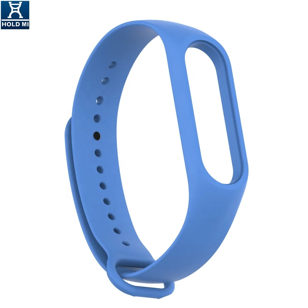 Discount product 430222 series nice acid blue color silicone watch bracelet for mi bands
