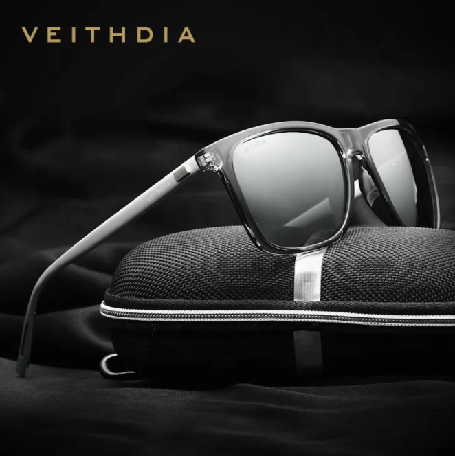 2021 hot sale Unisex Retro Aluminum  Polarized Sunglasses Women  Sun Glasses For Men VEITHDIA   6108