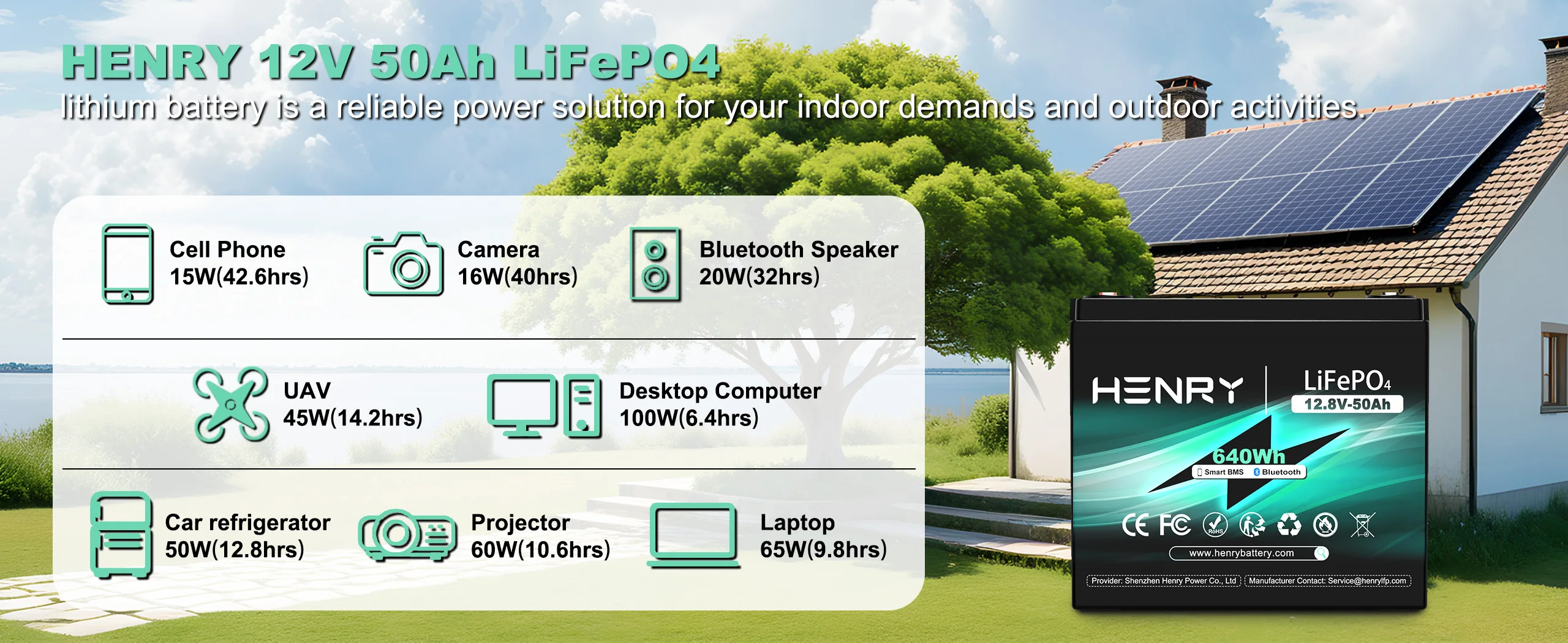 Индивидуальная литиевая аккумуляторная батарея 12 8 V 50AH Lifepo4