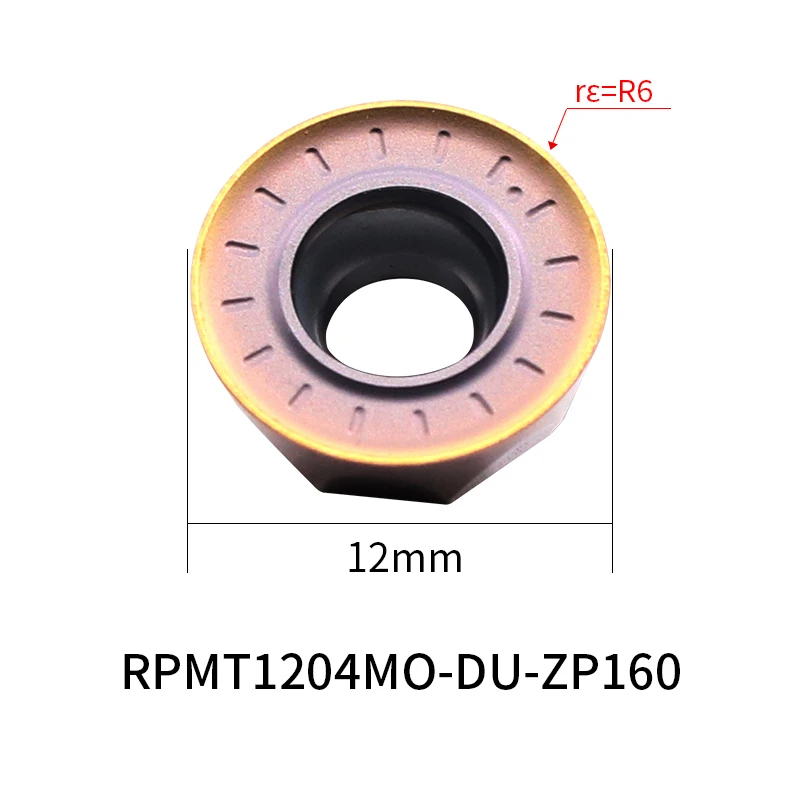 MaiFix Lathe Machine Tool Holder Milling Cutter Round Nose Carbide Inserts With RPMT 1204 10T3 08T2 ZP152 ZP201 CNC