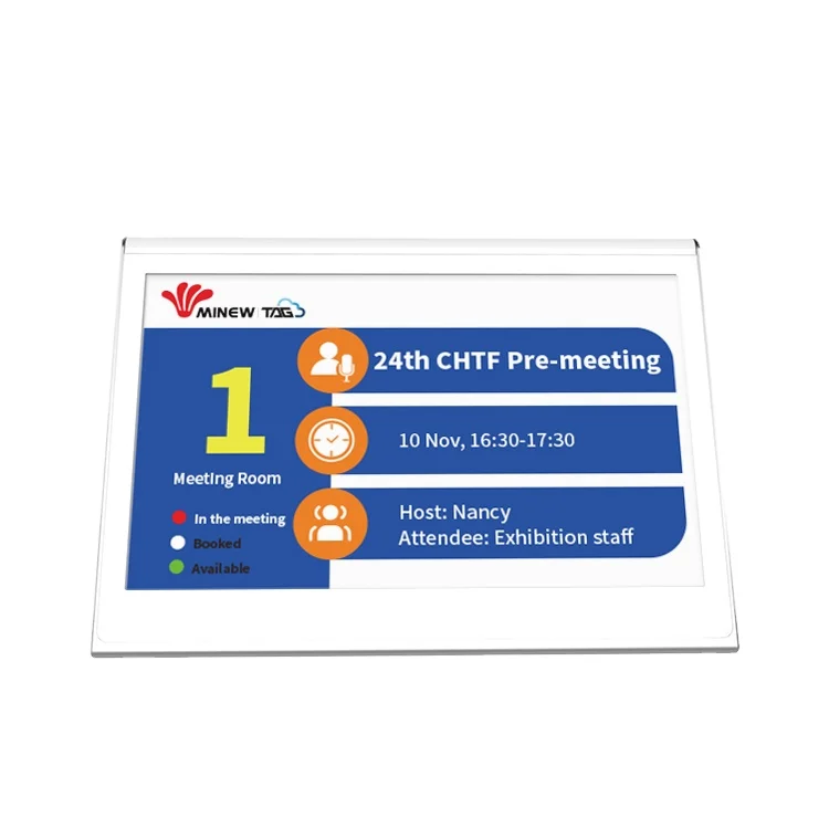 Minew 7.5 inch 7 color oem manufacturer electronic shelf label esl electronic price tags esl epaper price tag with IOT solution