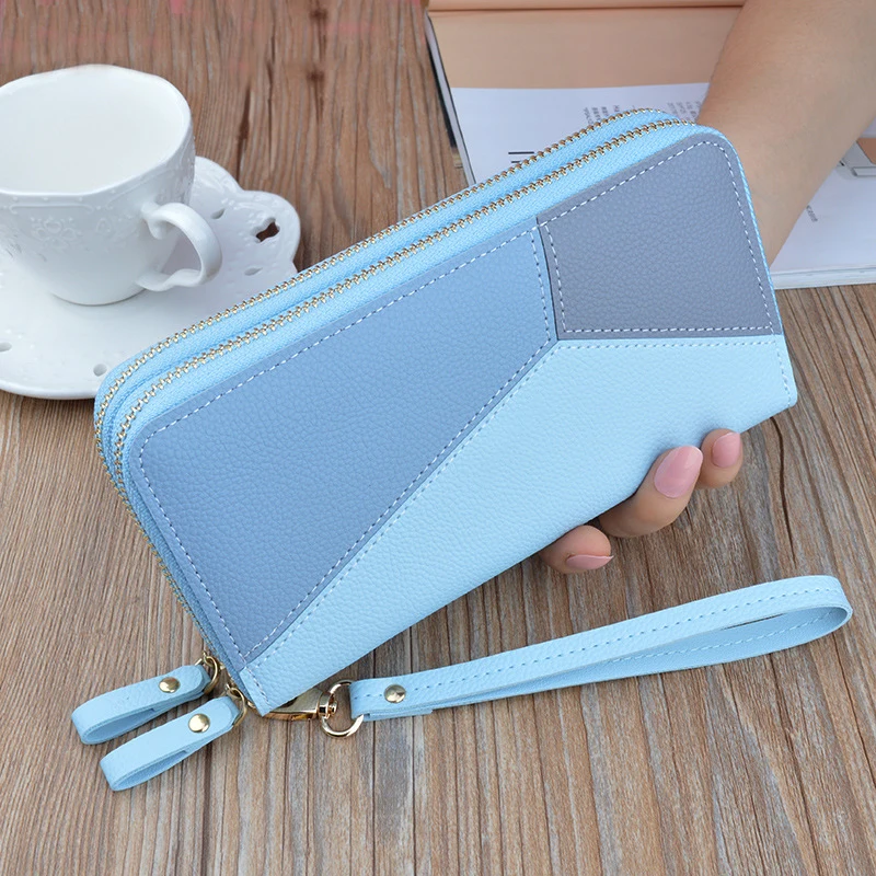 Multi-color Fashion Wallets 2021 Hot Selling Custom Logo and Long Multi-functional Elegant Wallets for Women Fashionable PU
