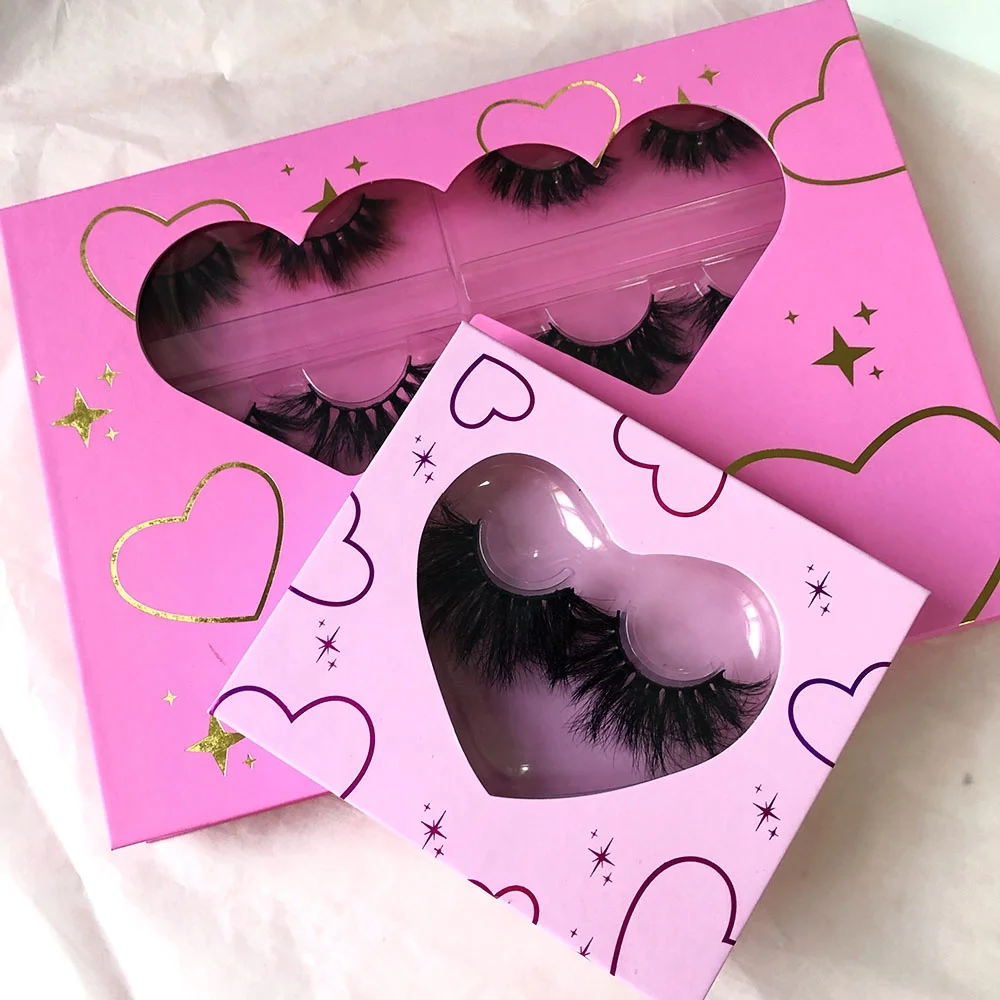 natural russian fluffy false colored real full strip mink eyelashes vendor sets wholesale