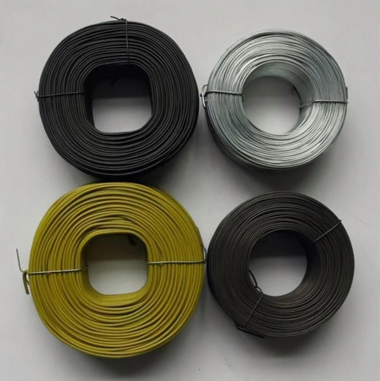 Заводская Лучшая цена, небольшая катушечная проволока с ПВХ/пластиковым покрытием, железная проволока, катушка, связывающая проволока