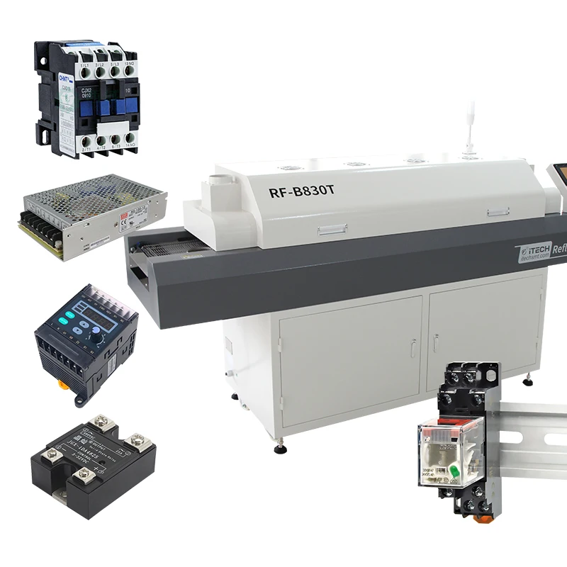 Паять Reflow производитель 8 зон воздушного оплавления инфракрасного лучистого обогрева печь smt для продукции монтажной платы