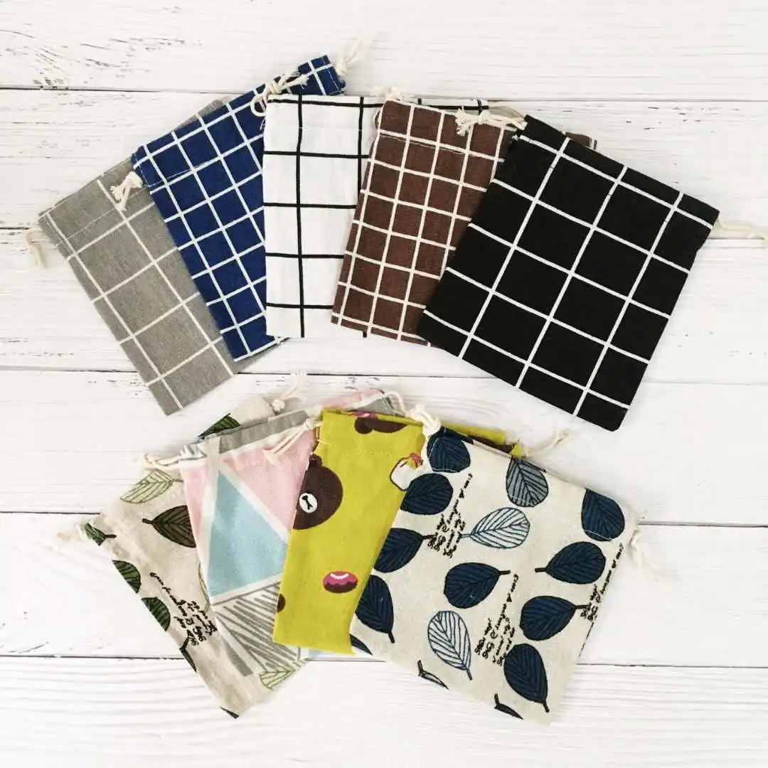 
Organic cotton drawstring bags eco friendly muslin bag fashion bag 