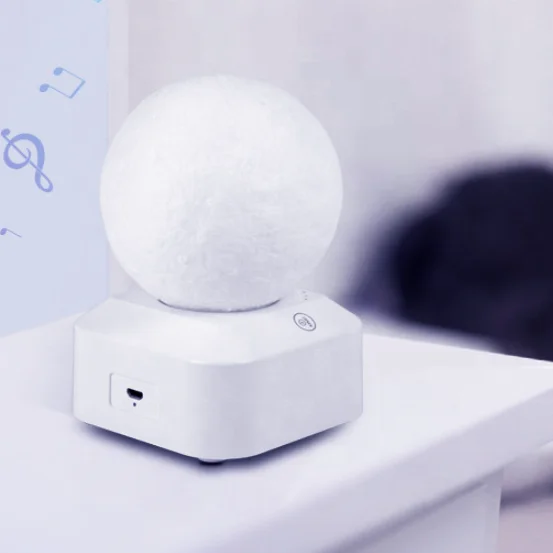 Q3 Moon Lamp Decoration White Noise Sounds Machine with Baby Night Light for Sleeping Timer Lighting