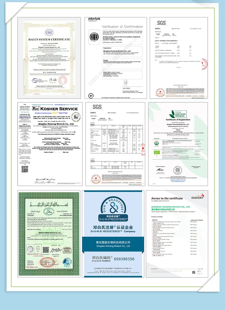 Крупного рогатого скота скрыть коллаген гранулы гидролизованный коллагена Тип III коллаж пептиды порошок