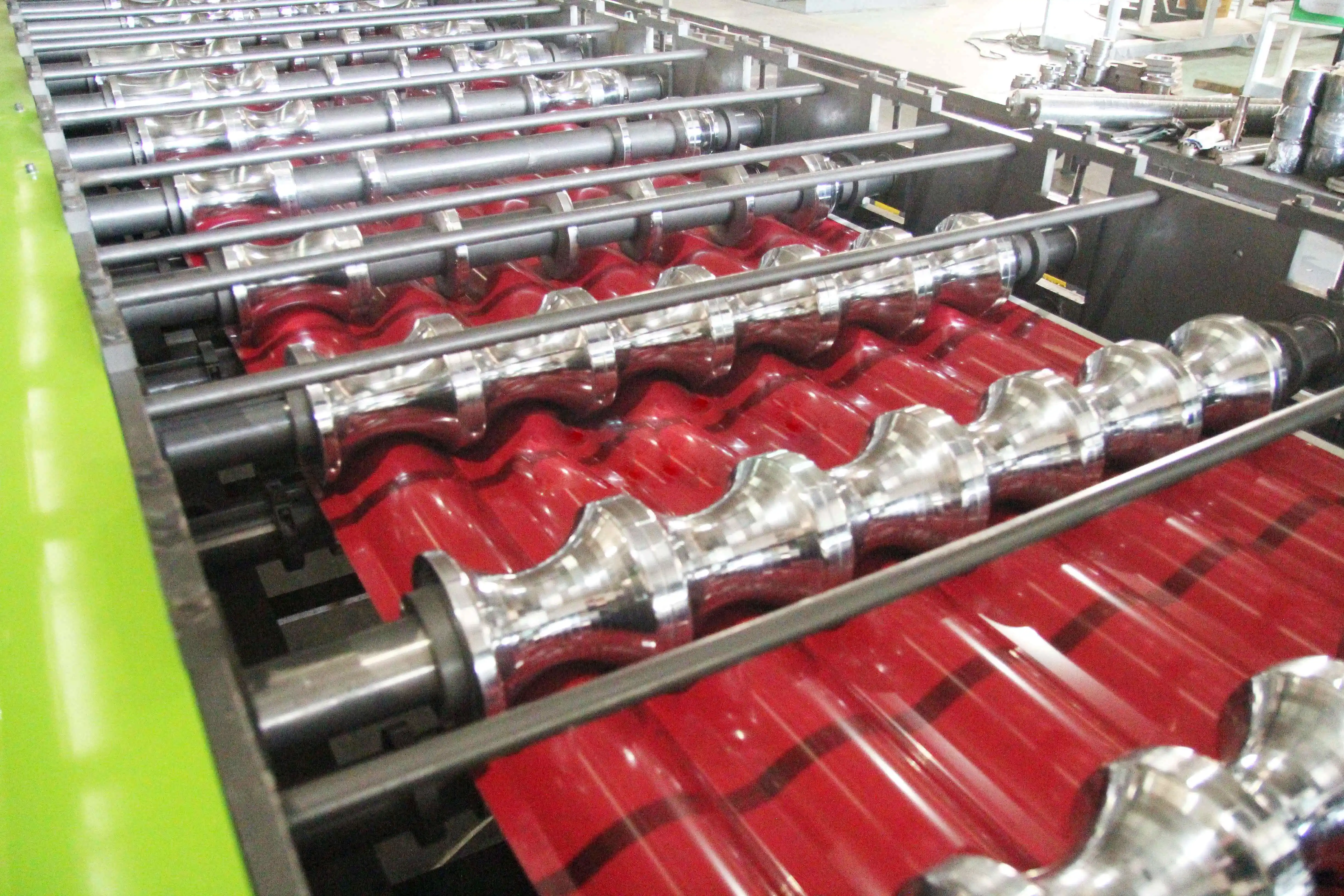 Glazed porcelain roof tiles ceramic tile production line galvanized metal roll forming device