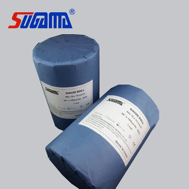 Different specifications jumbo medical surgical absorbent cotton gauze roll