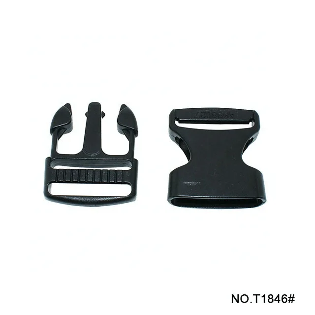 TANAI High quality plastic side release buckle plastic insert press button buckle adjustable pet collar latch