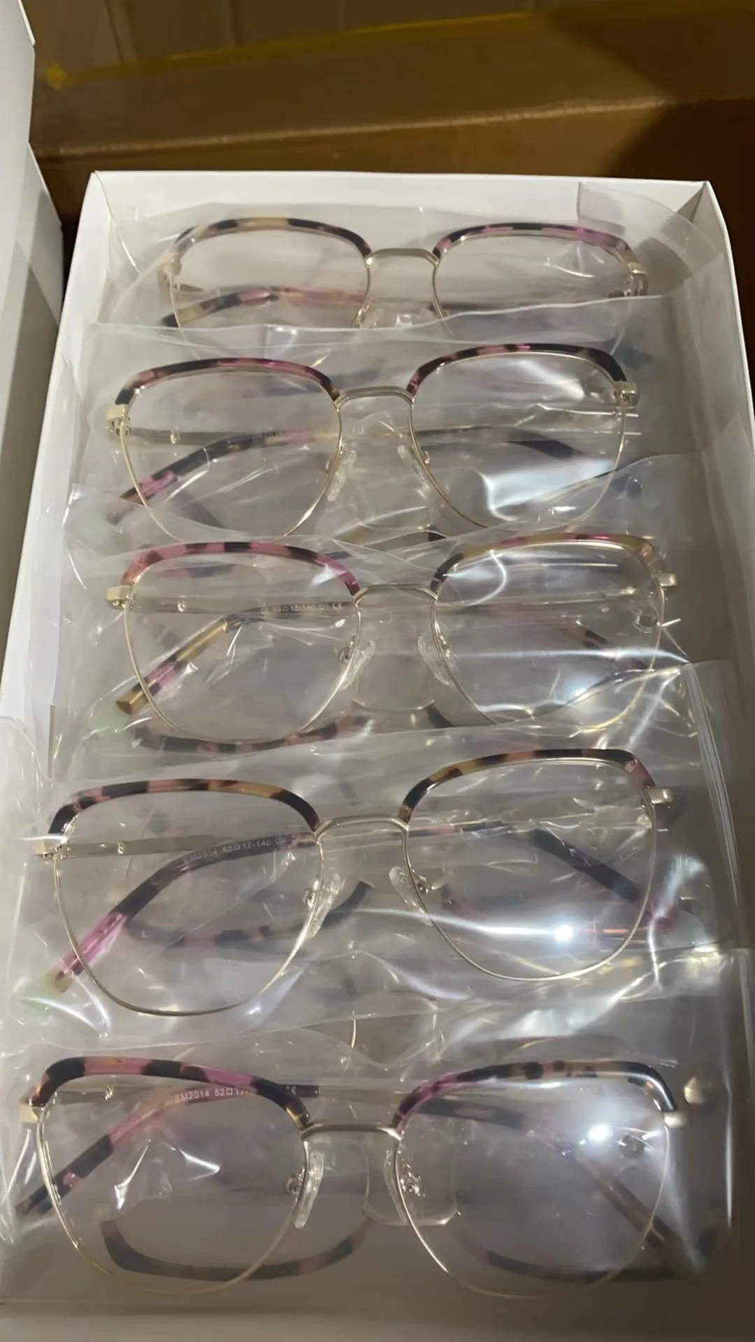 Cat Eye High Quality Metal Eyeglasses Semi-rimless Acetate Optical Frames for Women