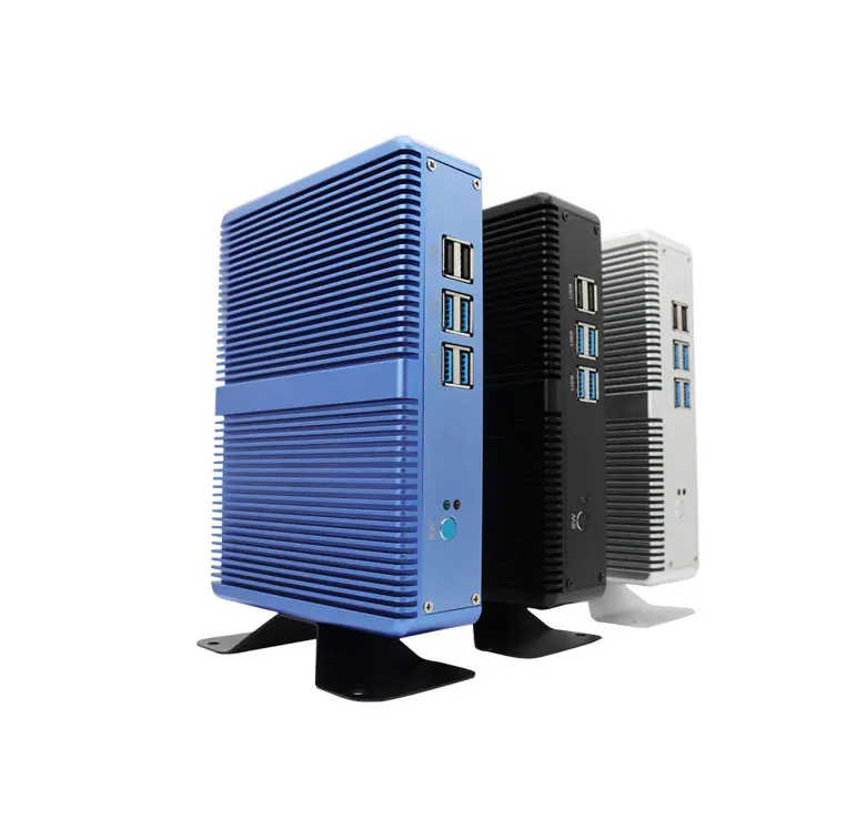 Fanless Mini PC i7 i5 7200U i3 7100U DDR4/DDR3 Win10 Pro Barebone Nuc Computer Win10 Pro Linux HTPC VGA HD-MI WiFi