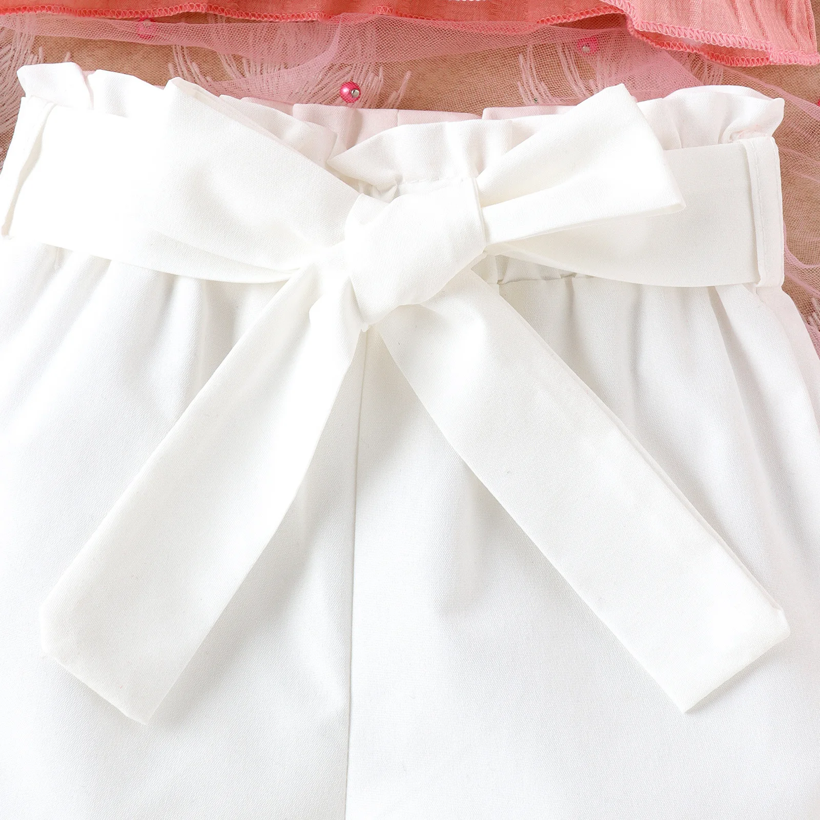 Best Price Summer Children Clothing Fashion Solid Color Sling Shoulder Strap Set