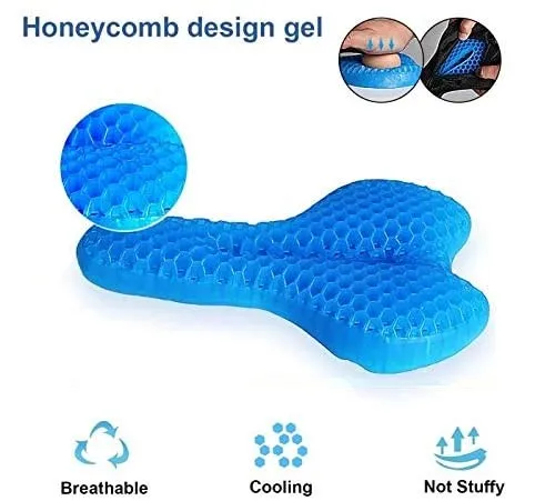 
2021 Soft Cool and Breathable Honeycomb Design Bicycle Saddle Pad Gel Padded Bike Seat Cushion Bicycle Gel Seat Cushion 