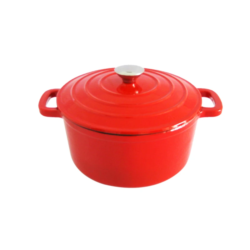 Kitchenware Sets Non Stick Enameled Cast Iron saucepan with Lid  Pot Round Shape braise pan Pot  cast iron for 5QT of cookware